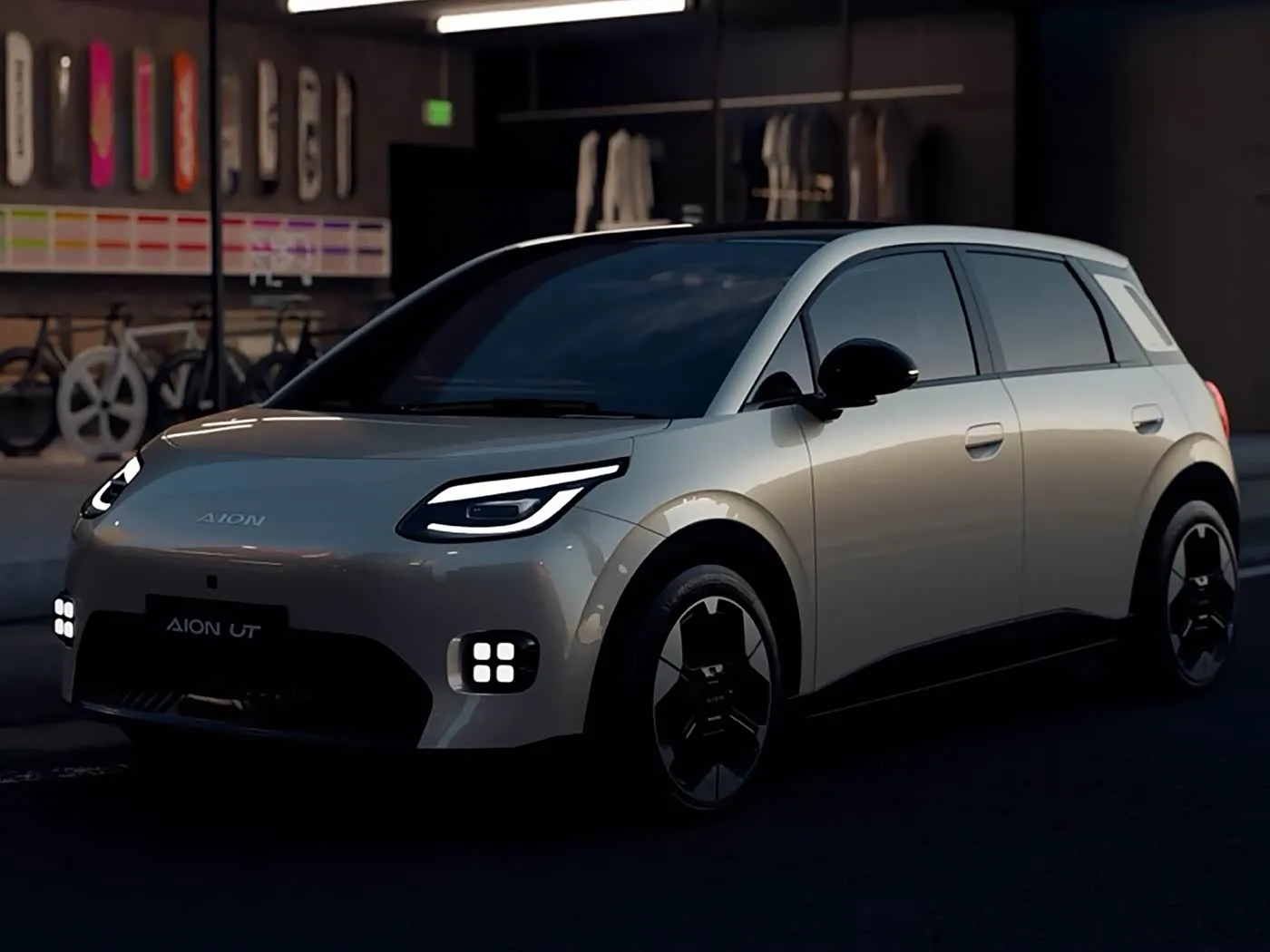 Yeni Enerji Saf Elektrikli Mini Hatchback AION UT GAC Ortak Girişiminden Sıcak Satış Lityum Hibrit EV Düşük Fiyat