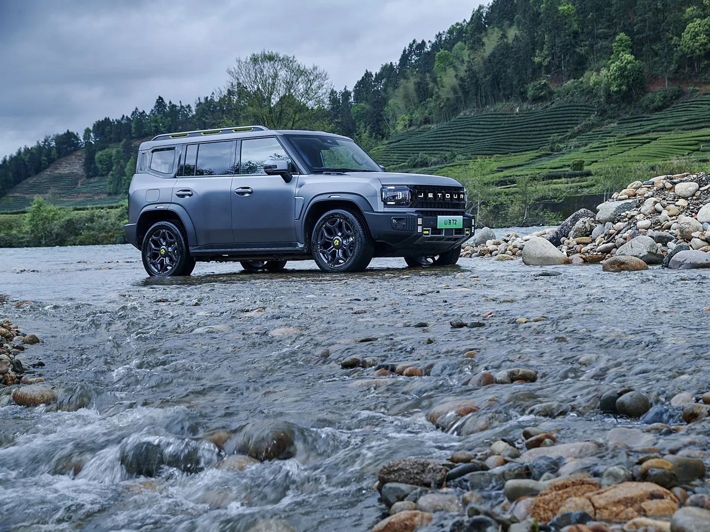 Jetour T2 SUV Hibrit Versiyonu Euro VI Yeni Geliş Hafif Turbo ACC Otomatik Şanzıman Deri Sol Direksiyon