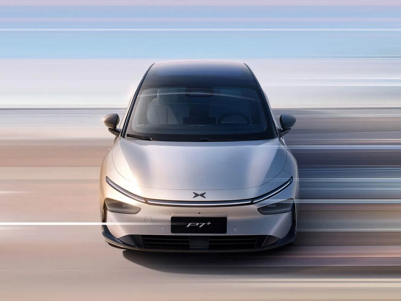 Sınırlı Üretim EV XPENG P7+ 5 Koltuklu Saf Elektrikli Hatchback Yeni Tasarım Sol Direksiyon 685Km Maksimum Hız Yeni Enerji Aracı